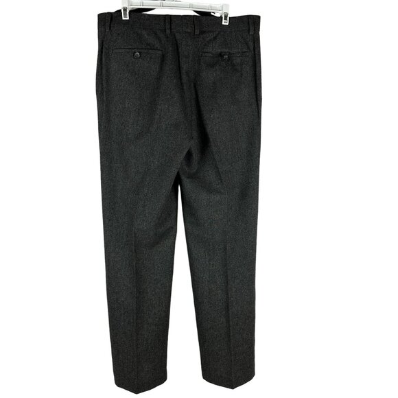 Claiborne Mens Dress Pants Size 34x32 Polyester & Wool Blend Sleek Gray - Picture 2 of 4